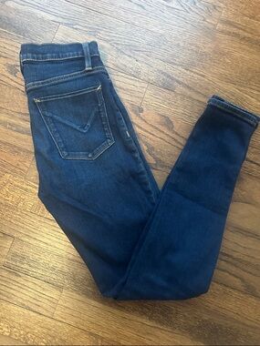 Hudson Barbara Super Skinny Dark Blue Jeans, Size 26